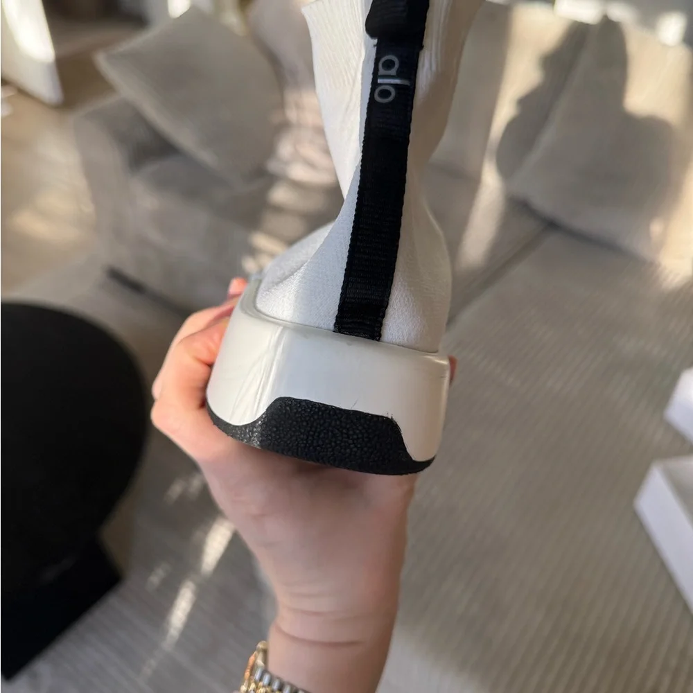 Alo White Sock Sneakers - Picture 8 of 11